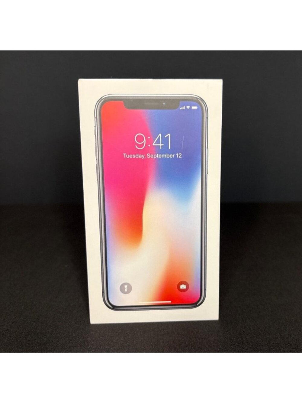 Apple iPhone X Space Gray Empty Box Only 64GB Inserts Model A1865 MQCR2LL/A